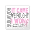 thumbnail image 1 of CafePress - Breast Cancer Survivor 2 Square Sticker 3 X 3 - Square Sticker 3" x 3", 1 of 1
