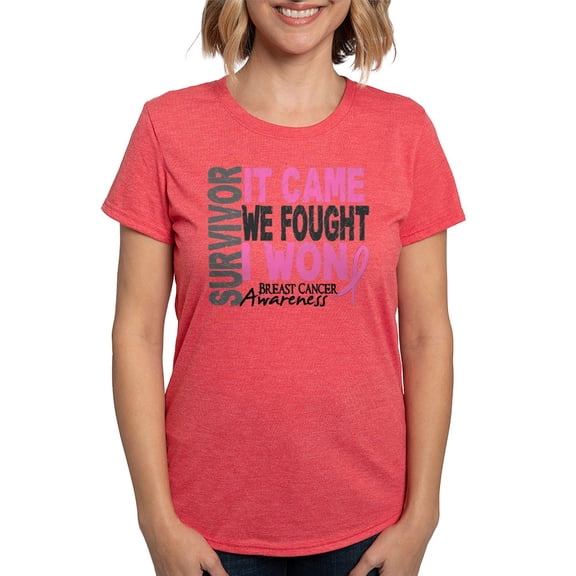 CafePress - Breast Cancer Survivor 2 T Shirt - Womens Tri-blend T-Shirt