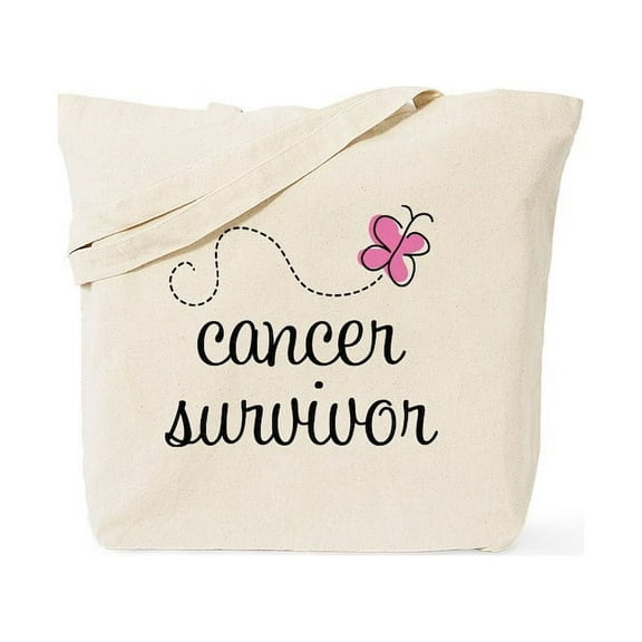 CafePress - Breast Cancer Survivor Tote Bag - Unisex Canvas Tote Bag, Beige, 1-Piece
