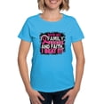 thumbnail image 1 of CafePress - Breast Cancer Survivor With Family Friends T Shirt - Women's Traditional Fit Dark T-Shirt, 1 of 4
