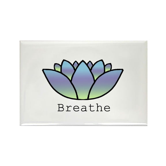 CafePress - Breathe - Rectangle Magnet, 2"x3" Refrigerator Magnet