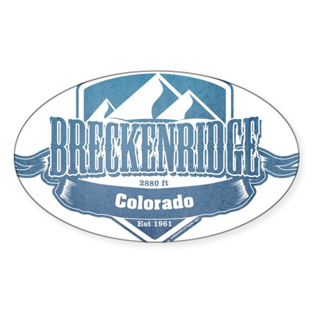 CafePress - Breckenridge Colorado Ski Resort 1 Sticker - Sticker (Oval)