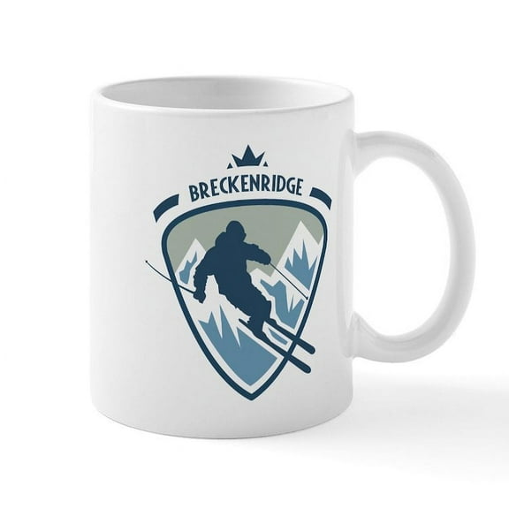 CafePress - Breckenridge Mug - 11 oz Ceramic Mug - Novelty Coffee Tea Cup