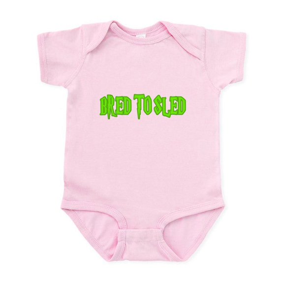 CafePress - Bred To Sled... Infant Bodysuit - Baby Light Bodysuit, Size Newborn - 24 Months