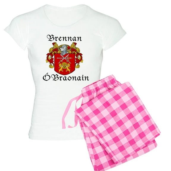 CafePress - Brennan In Irish/English Women's Light Pajamas - Women's Short Sleeve Print T-Shirt and Pants Light Cotton Pajama Set
