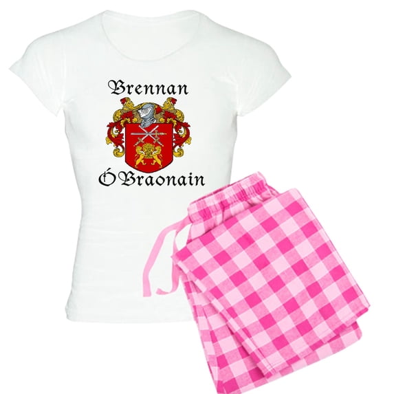 CafePress - Brennan In Irish/English Women's Light Pajamas - Women's Short Sleeve Print T-Shirt and Pants Light Cotton Pajama Set