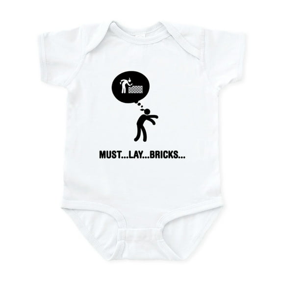 CafePress - Bricklayer Infant Bodysuit - Baby Light Bodysuit, Size Newborn - 24 Months