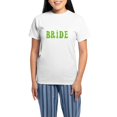 thumbnail image 1 of CafePress - Bride Green Text Women's Light Pajamas - Women's Short Sleeve Print T-Shirt and Pants Light Cotton Pajama Set, 1 of 7