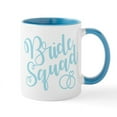 thumbnail image 1 of CafePress - Bride Squad Script Blue - 11 oz Ceramic Mug - Novelty Coffee Tea Cup, 1 of 4