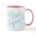 thumbnail image 1 of CafePress - Bride Squad Script Blue - 11 oz Ceramic Mug - Novelty Coffee Tea Cup, 1 of 4