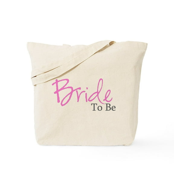 CafePress - Bride To Be (Pink Script) Tote Bag - Unisex Canvas Tote Bag, Beige, 1-Piece