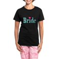 thumbnail image 1 of CafePress - Bride Turquoise Pink Pajamas - Women's Short Sleeve Print T-Shirt and Pants Dark Cotton Pajama Set, 1 of 7