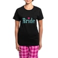 thumbnail image 1 of CafePress - Bride Turquoise Pink Pajamas - Women's Short Sleeve Print T-Shirt and Pants Dark Cotton Pajama Set, 1 of 7