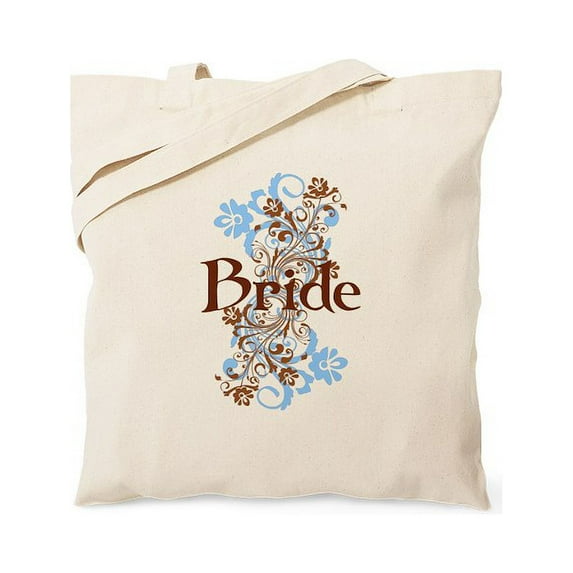CafePress - Bride Wedding Swirls Tote Bag - Unisex Canvas Tote Bag, Beige, 1-Piece