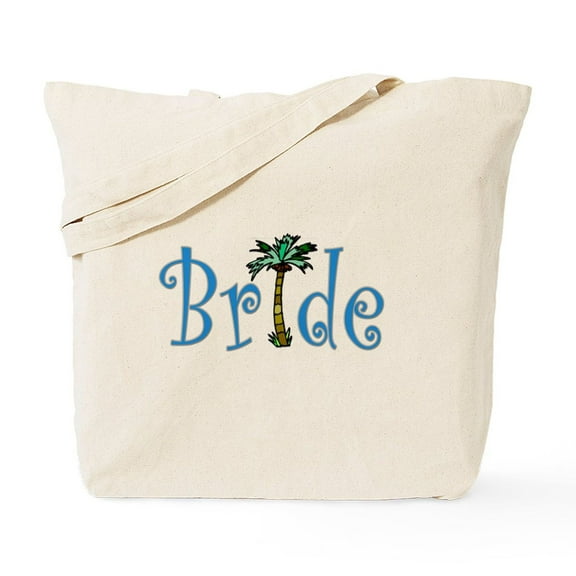 CafePress - Bride With Palm Tote Bag - Unisex Canvas Tote Bag, Beige, 1-Piece