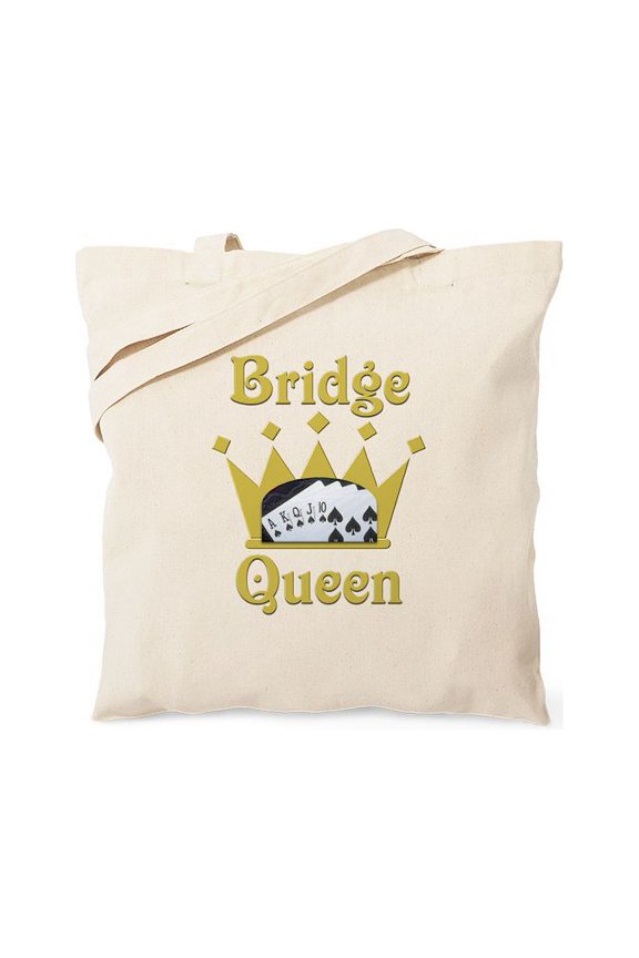 - Bridge Queen Tote Bag - Unisex Canvas Tote Bag, Beige, 1-Piece