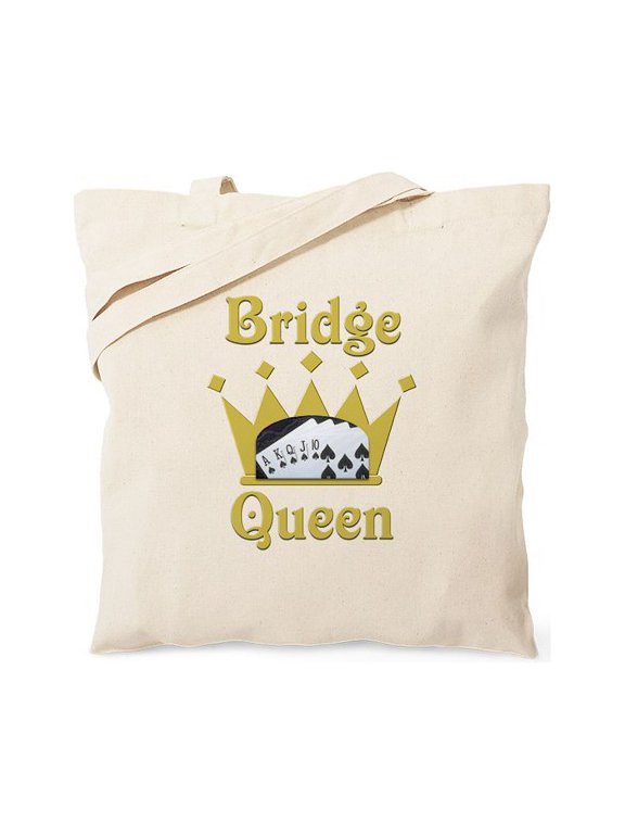 - Bridge Queen Tote Bag - Unisex Canvas Tote Bag, Beige, 1-Piece