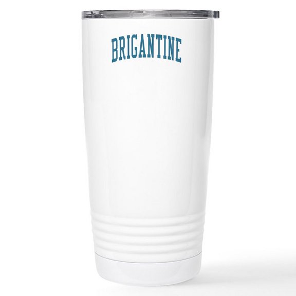 CafePress - Brigantine New Jersey NJ Blue Stainless Steel Trav - Insulated Stainless Steel Travel Tumbler 20 oz.