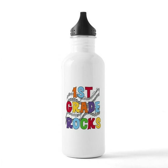 CafePress - Bright Colors 1St Grade Stainless Water Bottle 1.0 - Stainless Steel Water Bottle, Sports Bottle, 1.0L