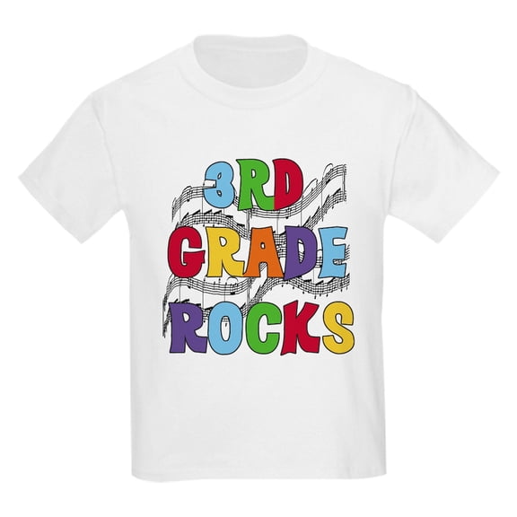 CafePress - Bright Colors 3Rd Grade Kids T Shirt - Light T-Shirt Kids XS-XL