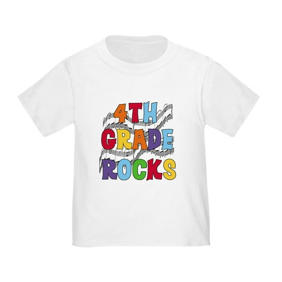 CafePress - Bright Colors 4Th Grade Toddler T Shirt - Cute Toddler T-Shirt, 100% Cotton