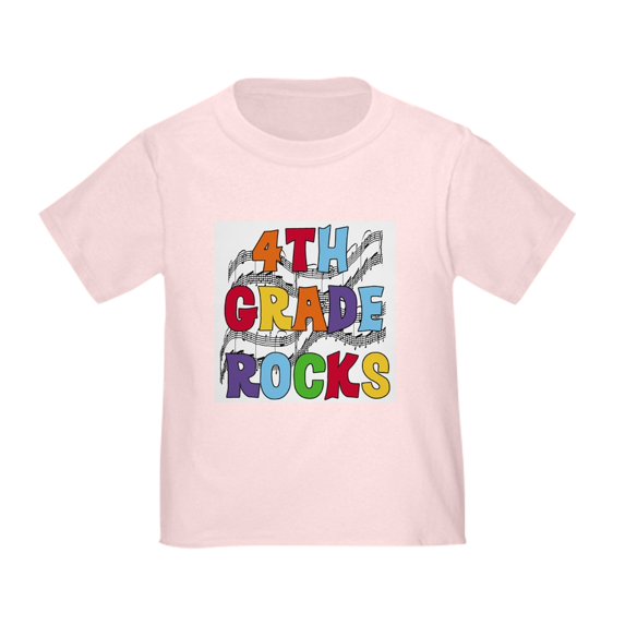 CafePress - Bright Colors 4Th Grade Toddler T Shirt - Cute Toddler T-Shirt, 100% Cotton