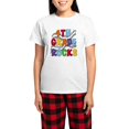 thumbnail image 1 of CafePress - Bright Colors 4Th Grade Women's Light Pajamas - Women's Short Sleeve Print T-Shirt and Pants Light Cotton Pajama Set, 1 of 7