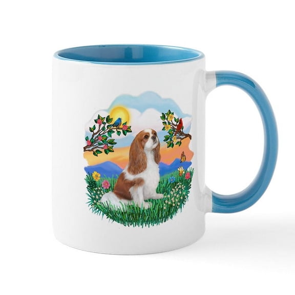 CafePress - Bright Life Cavalier (BL14) Mug - 11 oz Ceramic Mug - Novelty Coffee Tea Cup