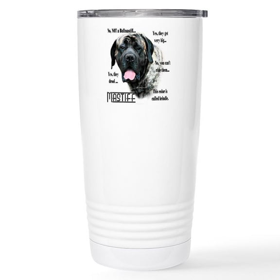 CafePress - Brindle Mastiff F - Insulated Stainless Steel Travel Tumbler 20 oz.
