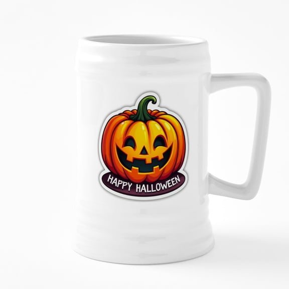 CafePress - Bring Halloween Spirit To Life With Perfect Tee - 25 Ounce Ceramic White Beer Stein Mug