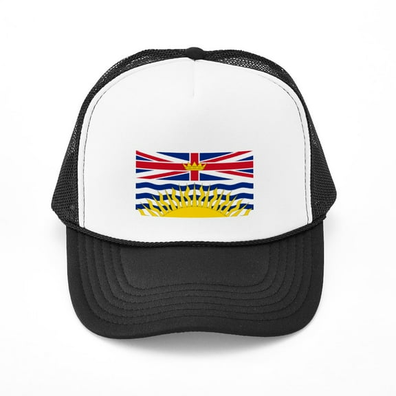 CafePress - British Columbia Flag - Adjustable Unisex Printed Trucker Hat with Mesh Back