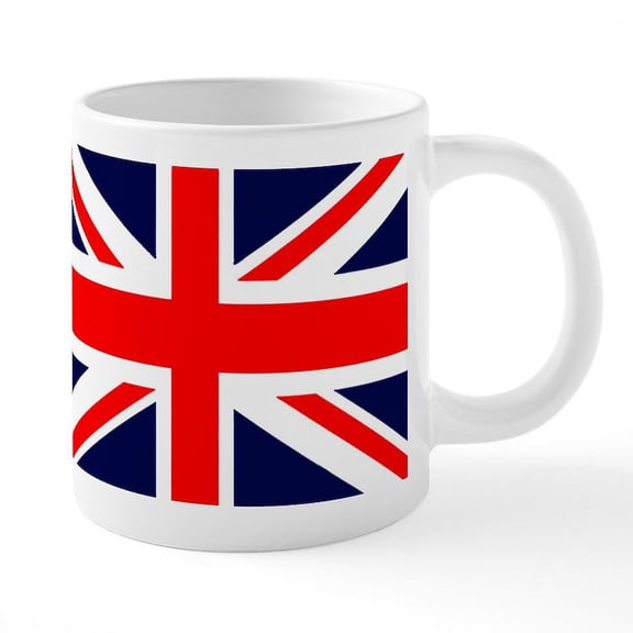 CafePress - British Flag - 20 Oz White Ceramic Mega Mug