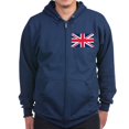 thumbnail image 1 of CafePress - British Flag Zip Hoodie (Dark) - Zip Hoodie, Classic Hooded Sweatshirt with Metal Zipper, 1 of 4