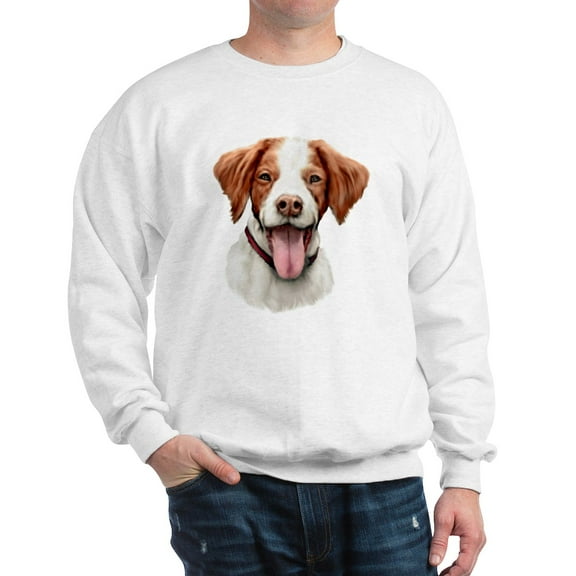 CafePress - Brittany Bust Sweatshirt - Crew Neck Sweatshirt