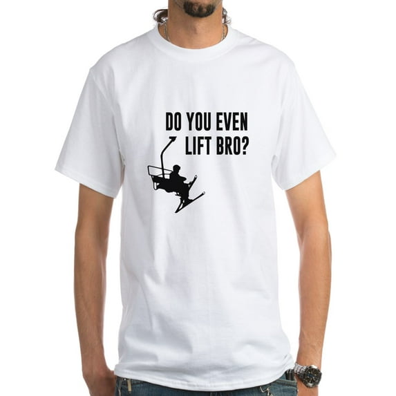 CafePress - Bro, Do You Even Ski Lift? T-Shirt - Men's Classic T-Shirts