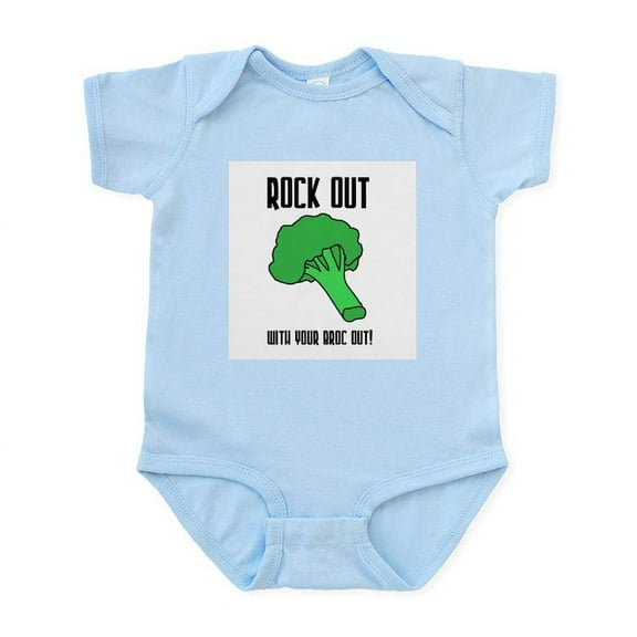 CafePress - Broccolli Vegetrian Vegan Infant Creeper - Baby Light Bodysuit, Size Newborn - 24 Months