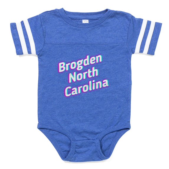 CafePress - Brogden North Carolina - Cute Infant Baby Football Bodysuit