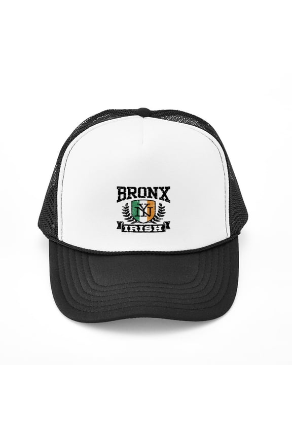 - Bronx NY Irish - Adjustable Unisex Printed Trucker Hat with Mesh Back