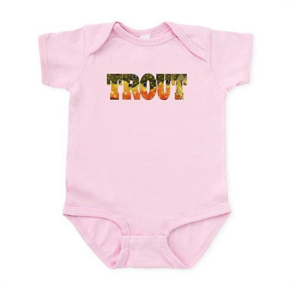 CafePress - Brook TROUT Infant Bodysuit - Baby Light Bodysuit, Size Newborn - 24 Months
