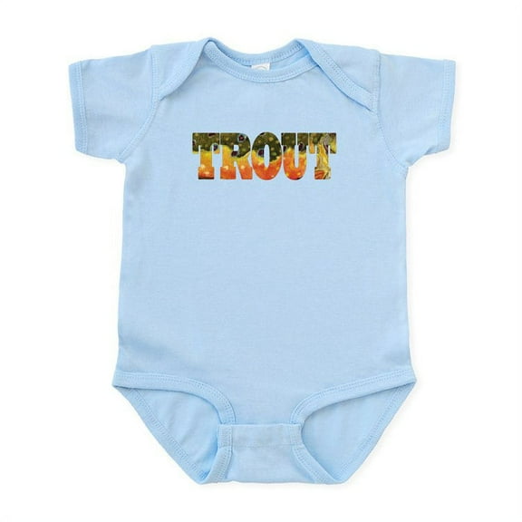 CafePress - Brook TROUT Infant Bodysuit - Baby Light Bodysuit, Size Newborn - 24 Months