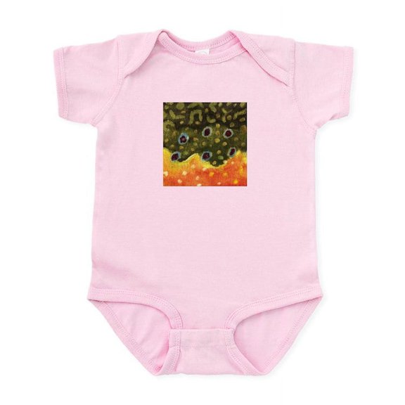 CafePress - Brook Trout Fly Fishing Infant Bodysuit - Baby Light Bodysuit, Size Newborn - 24 Months