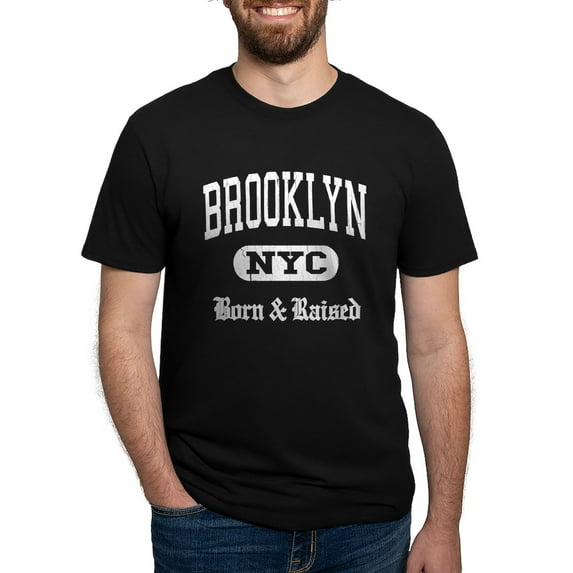 CafePress - Brooklyn Born And Raised Men's Deluxe T Shirt - Mens Tri-blend T-Shirt