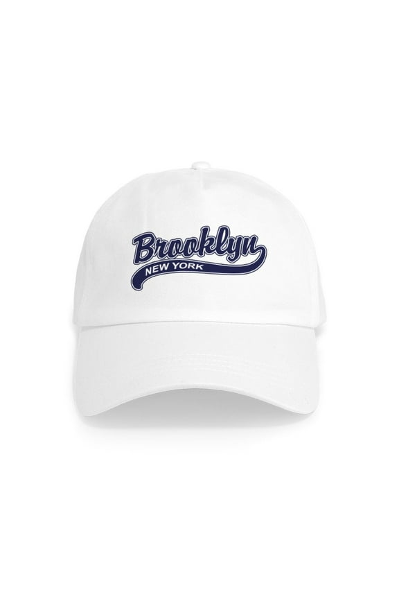 - Brooklyn Cap - Adjustable 100% Brushed Unisex Casual Cotton Baseball Cap, Beige, 1