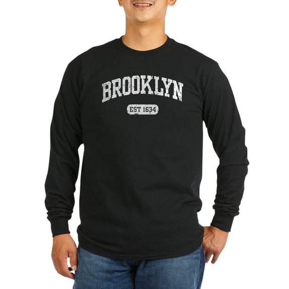 CafePress - Brooklyn Est 1634 Long Sleeve Dark T Shirt - Long Sleeve Dark T-Shirt