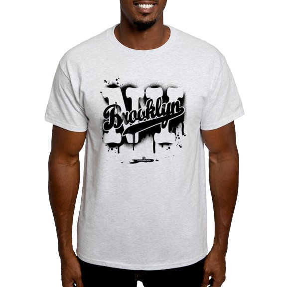 CafePress - Brooklyn NY Graffiti Spray Light T Shirt - Men's Classic Graphic T-Shirt