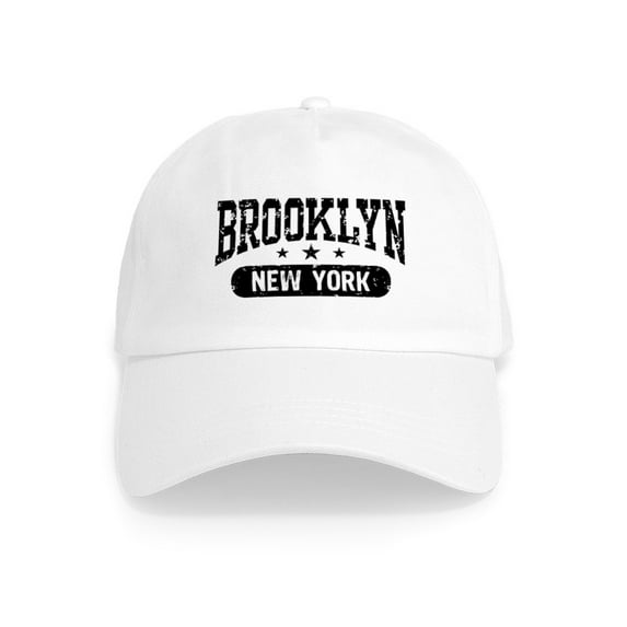 CafePress - Brooklyn New York Cap - Adjustable 100% Brushed Unisex Casual Cotton Baseball Cap, Beige, 1
