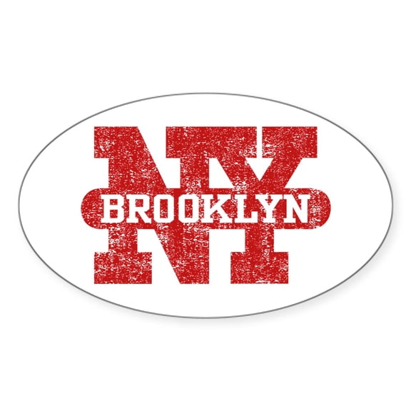 CafePress - Brooklyn New York - Sticker (Oval)