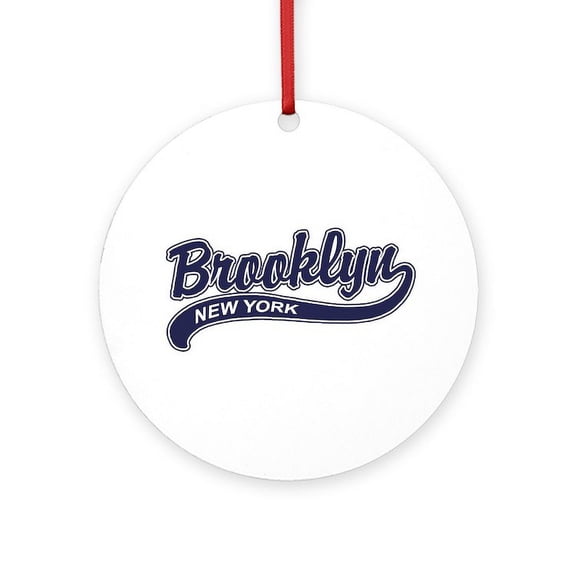 CafePress - Brooklyn - Round Wood Ornament 4"