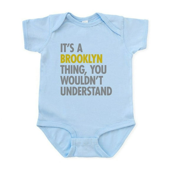 CafePress - Brooklyn Thing Infant Bodysuit - Baby Light Bodysuit, Size Newborn - 24 Months