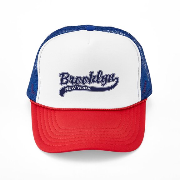 CafePress - Brooklyn - Adjustable Unisex Printed Trucker Hat with Mesh Back